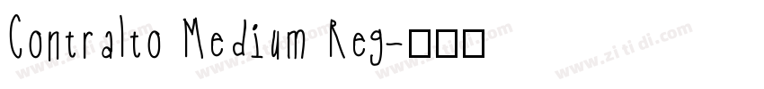 Contralto Medium Reg字体转换